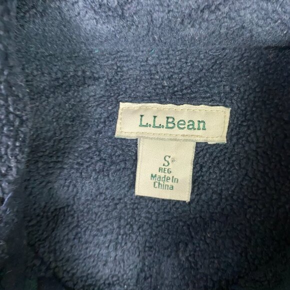 LL Bean Fleece Lined Hooded Shirt Jacket Shacket Women's Small Plaid Hoodie - Picture 6 of 10